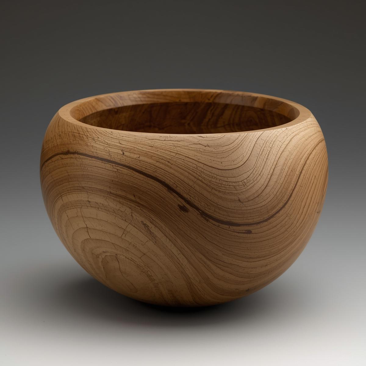 Hand-carved Wooden Bowl